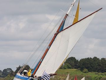 Krog e Barz, réplique d’un bocq langoustier de 1910 de Loguivy de la Mer.