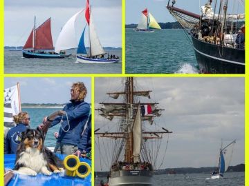 Retour en images ( merci encore Claude LE DÛ, notre photographe presque officiel)  sur cette SEMAINE DU GOLFE 2023 à bord du KROG E BARZ et de UNITY OF...